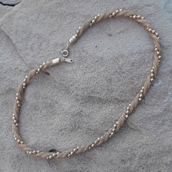 Jewelry | Vintage Avon Rope Beaded Gold Necklace | Poshmark